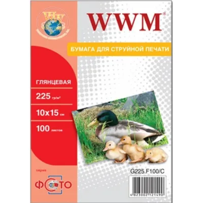 Фотопапір WWM 10x15 (G225.F100/ G225.F100/С)