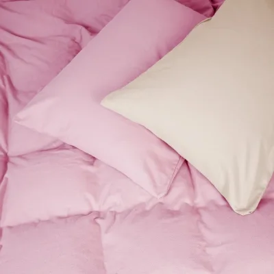 Постільна білизна MirSon 007-008 Milk/Pink Фланель 2x143x210 Сімейний (2200009659942)