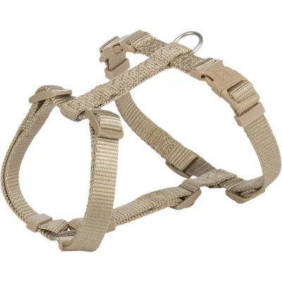 Шлея для собак Trixie Premium H-harness XS-S пісочна (4053032673175)