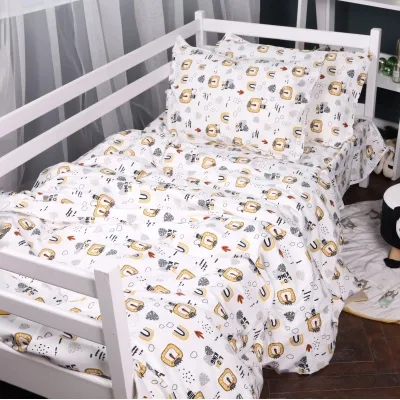 Постільна білизна MirSon 014 Lion Фланель 2 x 160 x 220 Сімейний Євро (2200009655111)