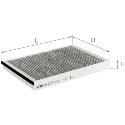 Фільтр салону ALPHA FILTER AF5007a
