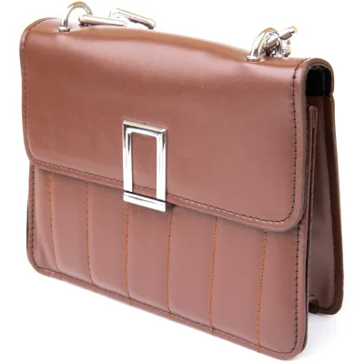 Сумка Vintage Горизонтальна зі шкірозамінника Коричнева (sale_14907)