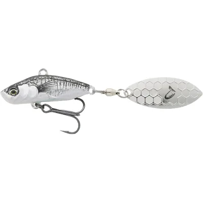 Блешня Savage Gear 3D Sticklebait Tailspin 80mm 18.0g Black Silver (1854.43.99)