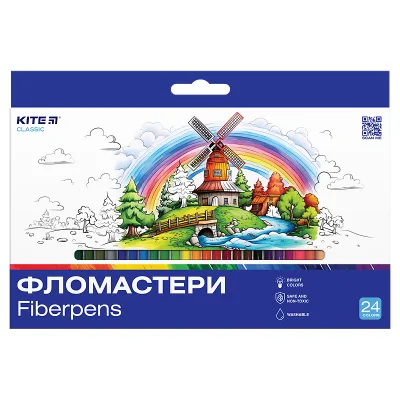 Фломастери Kite Dogs 24 кольора (K-456)