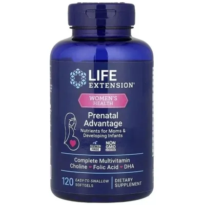 Вітамінно-мінеральний комплекс Life Extension Мультивітамінний комплекс для вагітних, Prenatal Advantage, (LEX-23191)