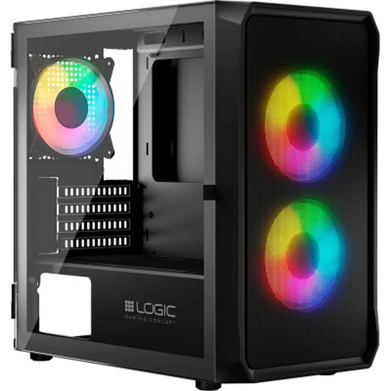 Корпус Logic concept Portos ARGB Midi Black (AT-PORTOS-10-0000000-0002)
