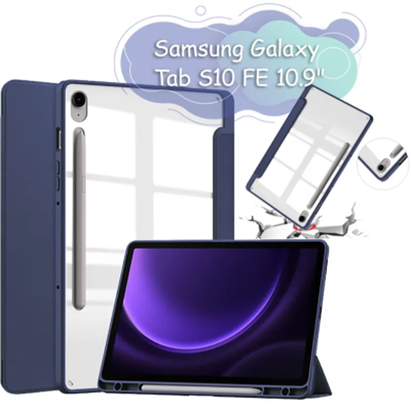 Чохол до планшета BeCover Soft Edge Samsung Galaxy Tab S10 FE (SM-X520/SM-X526) 10.9" Deep Blue (713301)