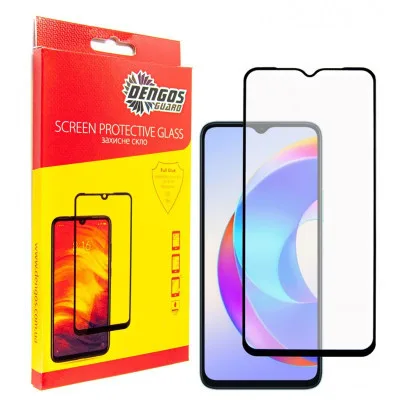 Скло захисне Dengos HONOR X6a (black) (TGFG-333)
