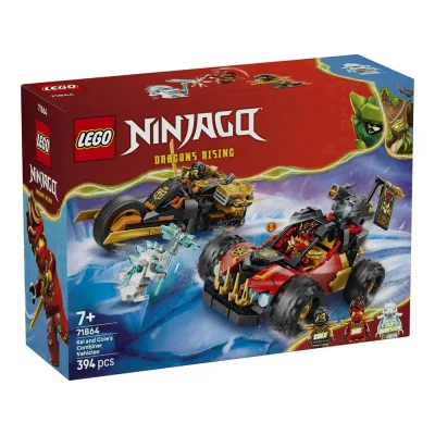 Конструктор LEGO NINJAGO Комбіновані транспортні засоби Кая та Коула (71864)