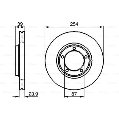 Гальмівний диск Bosch 0 986 478 714