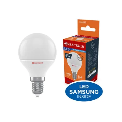 Лампочка Electrum D45 6W PA LB-33 Elegant Е14 4000K (A-LB-0749.)