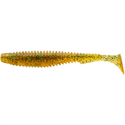 Силікон рибальський FishUP U-Shad 2" 036 - Caramel/Green&Black (10шт/уп) (1862.02.82)
