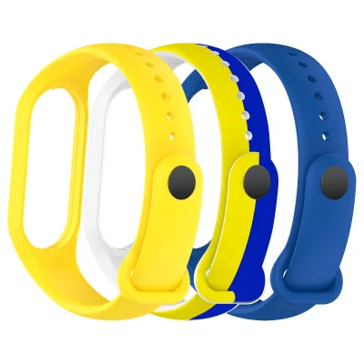 Ремінець до фітнес браслета Armorstandart комплект 3шт Xiaomi Mi Band 7/6/5 New Style Ukraine (ARM75053)