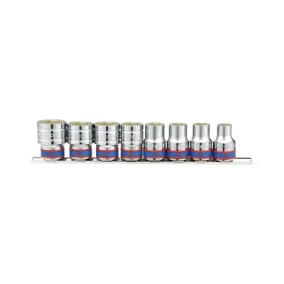 Набір торцевих головок KING TONY 1/2" 8 шт. на планці 10 - 22 мм (4510MR)