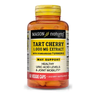 Трави Mason Natural Екстракт терпкої вишні 1000мг з куркумою, Tart Cherry Extrac (MAV-17639)