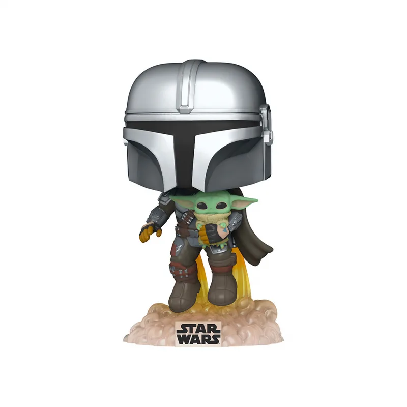 Фігурка для геймерів Funko Pop Мандалорець, що летить з малюком (50959)