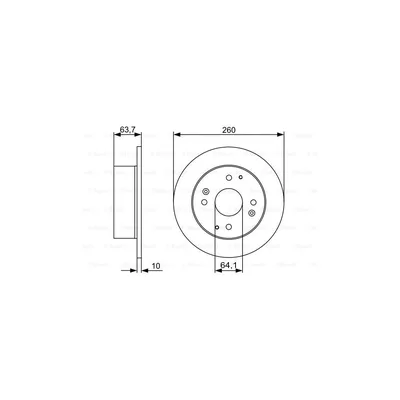 Гальмівний диск Bosch 0 986 479 504 (упаковка 2 шт)
