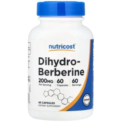 Вітамінно-мінеральний комплекс Nutricost Дигідроберберін, 200 мг, Dihydroberberine, 60 капсул (NCS57236)