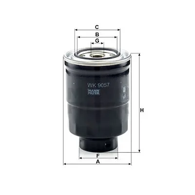 Фільтр паливний Mann WK9057Z