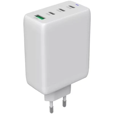 Зарядний пристрій Canyon CU100ACC GaN 100W 3xPD 1xQC EU White (CNS-CUW100ACC)