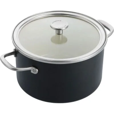 Каструля KitchenAid Steel Core 24 см 6 л матовий чорний (CC006001-001)