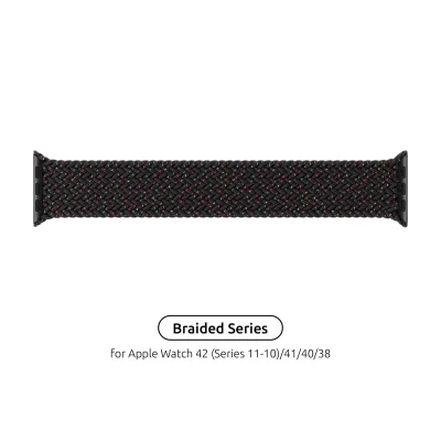 Ремінець до смарт-годинника Armorstandart Braided Solo Loop для Apple Watch 42 (Series 11-10)/41/40/38 Black Unity Size 6 (144 mm) (ARM64896)