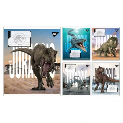 Зошит Yes JURASSIC WORLD ALIVE А5 24 аркушів лінія (767683)