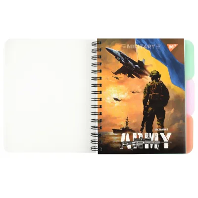 Блокнот Yes А5 Army Ukraine 144 аркуша пластикова обкладинка (681959)