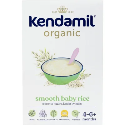Дитяча каша Kendamil Безмолочна Organic Рисова з 4-6 місяців 120 г (92000154)