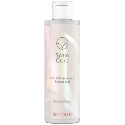 Гель для гоління Satin Care 2-в-1 Очищувальний засіб-гель для гоління для інтимної зони 190 мл (8001090410887)