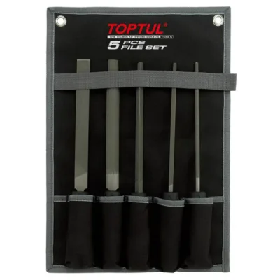 Напилок Toptul у чохлі 5шт. (GPAQ0503)