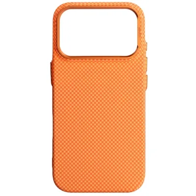 Чохол до мобільного телефона Armorstandart LikeCarbon2 MagCase Apple iPhone 17 Pro Kevlar Orange (ARM88556)