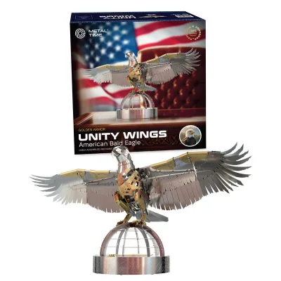 Конструктор Metal Time Колекційна модель Unity Wings Eagle Golden Armor (MT101GA/READY)
