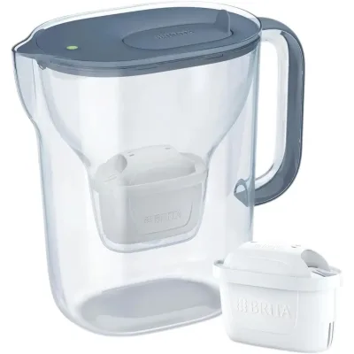Фільтр-глечик Brita Style Essential XL MXPro 3.6л з картриджем сіро-блакитний (1058043)