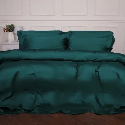 Постільна білизна MirSon Tencel №07 Emerald 2x143x210 Сімейний (2200009371004)