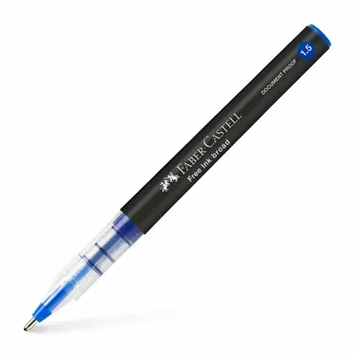 Ролер Faber-Castell Free Ink rollerball, колір чорнила синій, 1,5 мм, одноразовий (31432)
