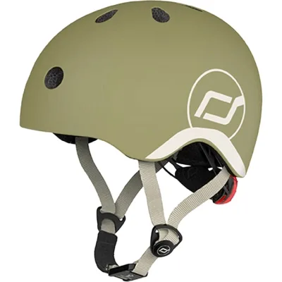 Шолом Scoot&Ride оливковий з ліхтариком 45-51см (SR-181206-OLIVE)