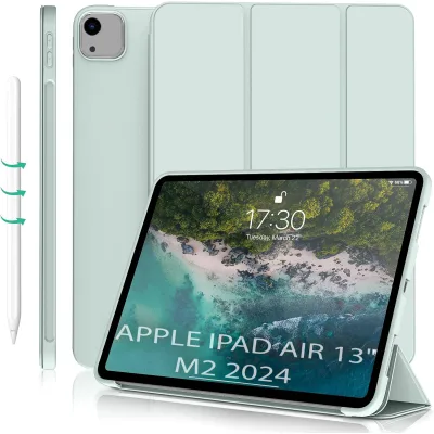 Чохол до планшета BeCover Tri Fold Soft TPU Silicone Apple iPad Air 13" M2/M3 (2024/2025) Light Green (711742)