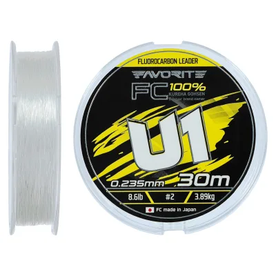 Флюорокарбон Favorite U1 FC 30m 2.0/0.235mm 8.6lb/3.89kg (1693.12.12)