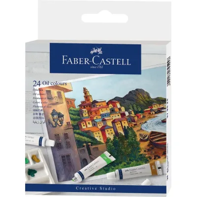 Олійні фарби Faber-Castell Creative Studio 24 кольора, 24 туб х 9 мл (379524) (32070)