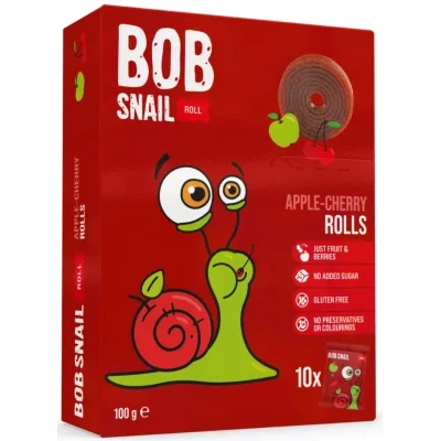 Цукерка Bob Snail Яблучно-вишнева 100 г (1740872)