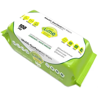 Серветки для прибирання Lime Вологі 100 шт. (8684646050593)