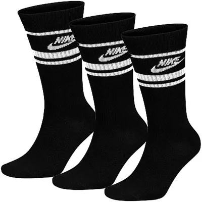 Шкарпетки Nike U NK NSW EVERYDAY ESSENTIAL CR 3PR DX5089-010 46-50 3 пари Чорні (196148786156)
