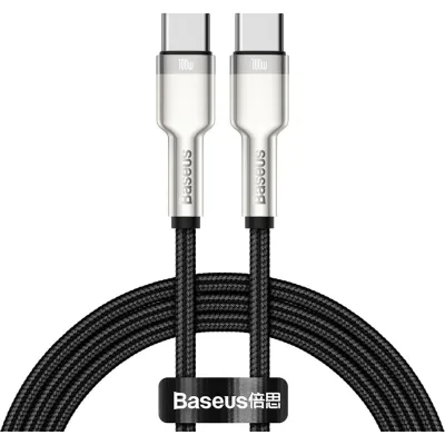 Дата кабель USB-C to USB-C 1.0m 100W metal black Baseus (CATJK-C01)