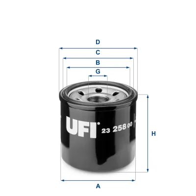Фільтр масляний UFI 23.258.00