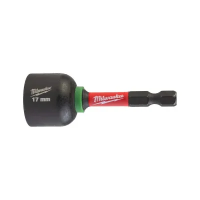 Головка магнітна Milwaukee 1/4", шестигранна, 17 мм Shockwave, ударостійка (4932492444)