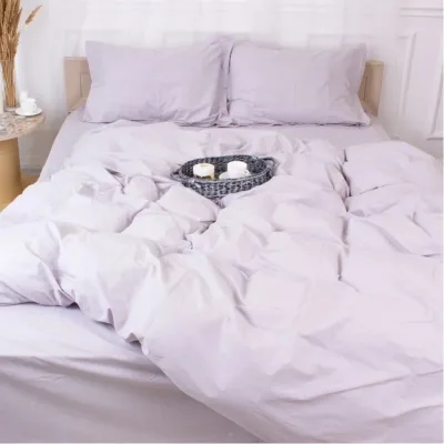 Постільна білизна MirSon Poplin Line 054 Light Gray 110x140 (2200006277354)