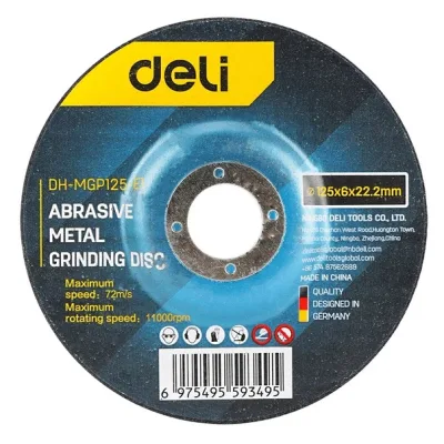 Круг зачистний Deli 125 х 6 х 22,2 мм 5 шт (DH-MGP125-E1)