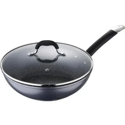 Сковорода MasterPro Home edition, Вок з кришкою, 28 см (BGMP-3289-BK)