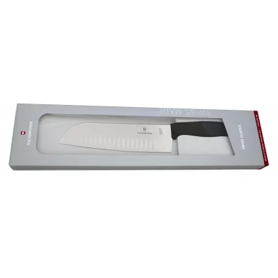 Кухонний ніж Victorinox SwissClassic Santoku 17см Black (6.8523.17G)